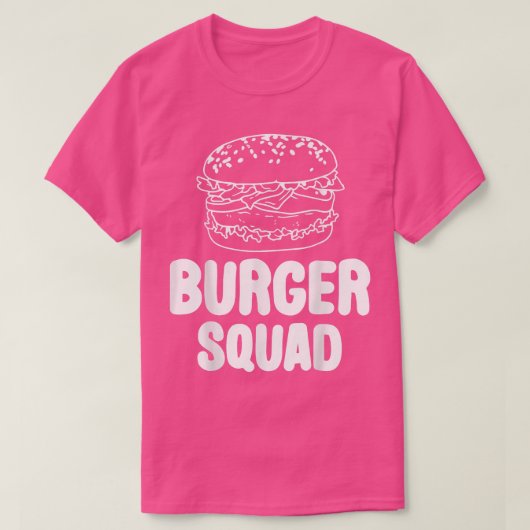 Burger Squad Hamburger Cheeseburger Lover Cute Foo T-shirt (Design voorkant)