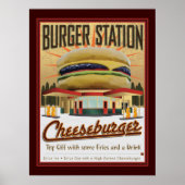 Burger Station-Poster Poster (Voorkant)