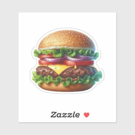 Burger Sticker (Vel)