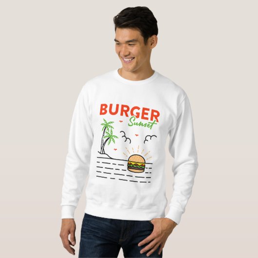 Burger Sunset Trui (Voorkant volledig)
