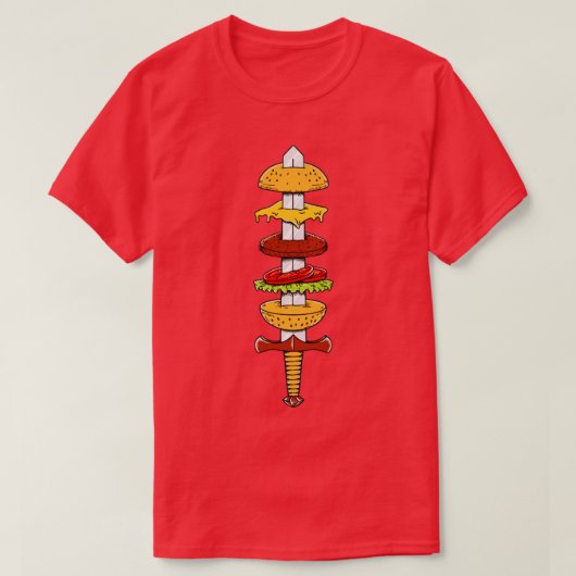 Burger Sword T-shirt (Design voorkant)
