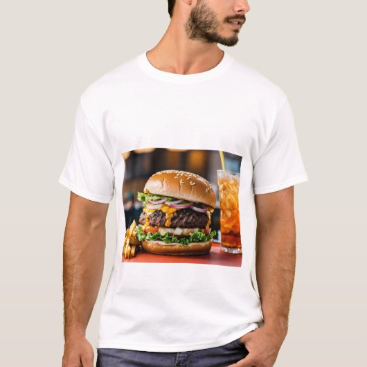 burger-t-shirt t-shirt (Voorkant)