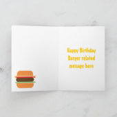 Burger themed Greeting card Kaart (Binnen)