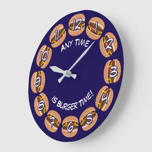 Burger Time & eigen tekst: Funny Mancave of Keuken Grote Klok (Hoek)