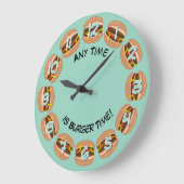 Burger Time & eigen tekst: Funny Mancave of Keuken Grote Klok (Hoek)