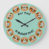 Burger Time & eigen tekst: Funny Mancave of Keuken Grote Klok (Voorkant)