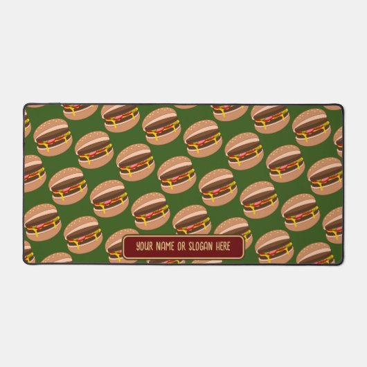 Burger Time - Grappige werklunch met aangepaste on Bureaumat (Voorkant)