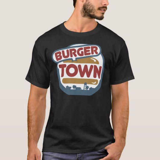 Burger Town Essential T-Shirt (Voorkant)