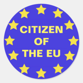 Burger van de EU - Brexit Ronde Sticker