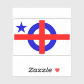 Burger van de wereldvlag sticker (Vel)