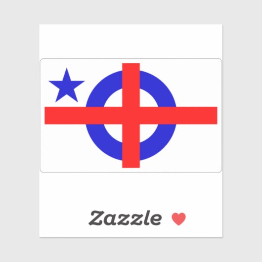 Burger van de wereldvlag sticker (Vel)