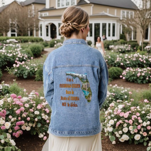 Burger van Florida Denim Jacket (Huwelijk Achterkant)
