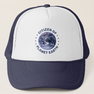 Burger van planeet aarde trucker pet