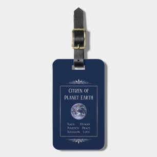 Burger van Planet Earth Bagagelabel