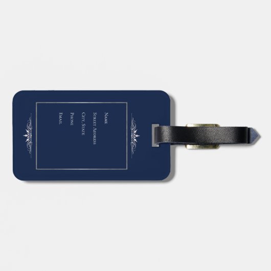 Burger van Planet Earth Bagagelabel (Achterkant horizontaal)