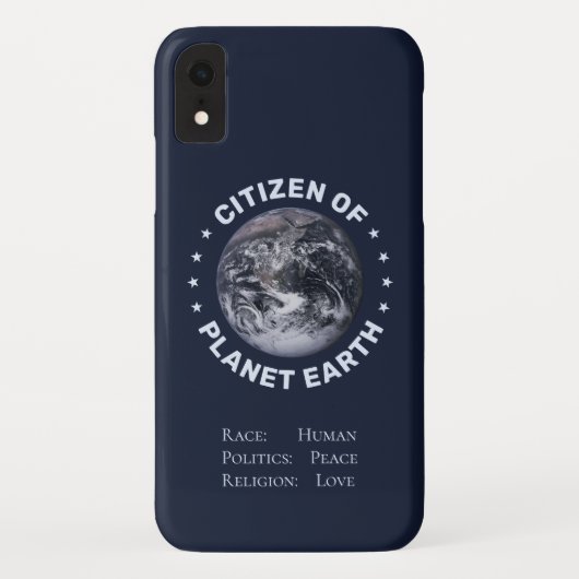 Burger van Planet Earth iPhone Case (Achterkant)