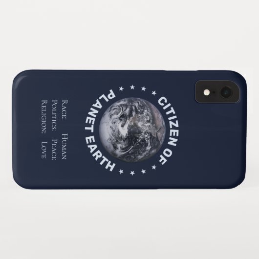 Burger van Planet Earth iPhone Case (Achterkant (horizontaal))
