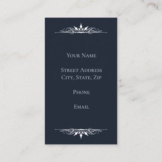 Burger van Planet Earth Visitekaartje (Achterkant)