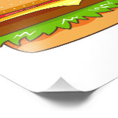 Burger Vector Illustratie Foto Afdruk (Hoek)