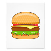 Burger Vector Illustratie Foto Afdruk (Voorkant)