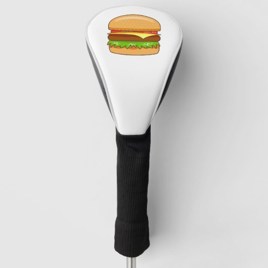 Burger Vector Illustratie Golfheadcover (Voorkant)