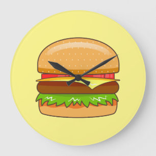 Burger Vector Illustratie Grote Klok
