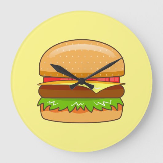 Burger Vector Illustratie Grote Klok (Voorkant)