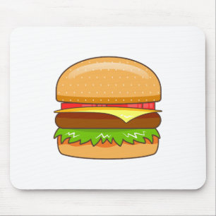 Burger Vector Illustratie Muismat