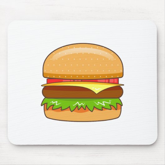 Burger Vector Illustratie Muismat (Voorkant)