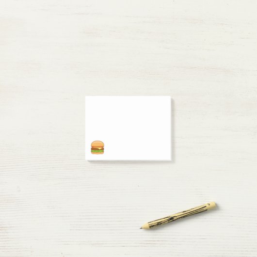 Burger Vector Illustratie Post-it® Notes (Op bureau)