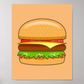 Burger Vector Illustratie Poster (Voorkant)