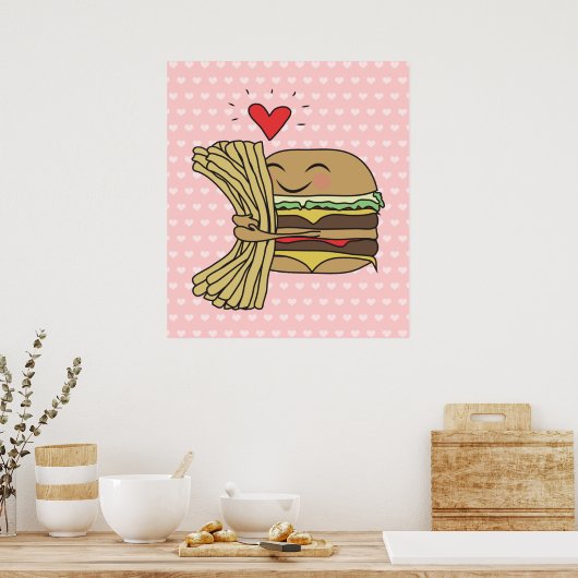 Burger verliest frons poster (Keuken)