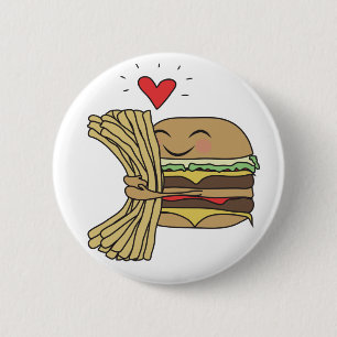 Burger verliest frons ronde button 5,7 cm