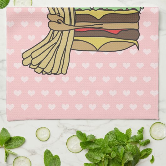 Burger verliest frons theedoek (Gevouwen)