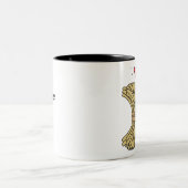 Burger verliest frons tweekleurige koffiemok (Center)