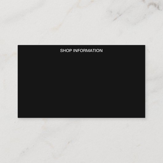 Burger Visitekaartje (Achterkant)