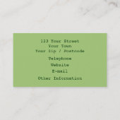 Burger Visitekaartje (Achterkant)