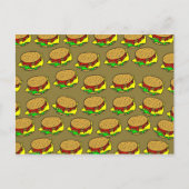 Burger Wallpaper Briefkaart (Voorkant)