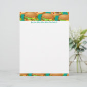 Burger Wallpaper, Burger Wallpaper, Jouw naam, ... Gepersonaliseerd Briefhoofd (Staand voorkant)