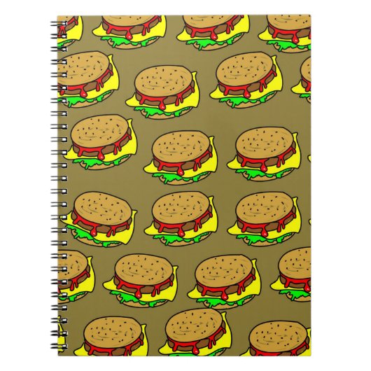 Burger Wallpaper Notitieboek (Voorkant)