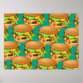 Burger Wallpaper Poster (Voorkant)