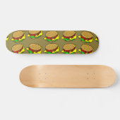 Burger Wallpaper Skateboard (Horizontaal)