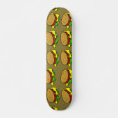 Burger Wallpaper Skateboard (Voorkant)
