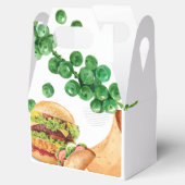 Burger & Wrap Fusion Food Illustratie Bedankdoosjes (Geopend)