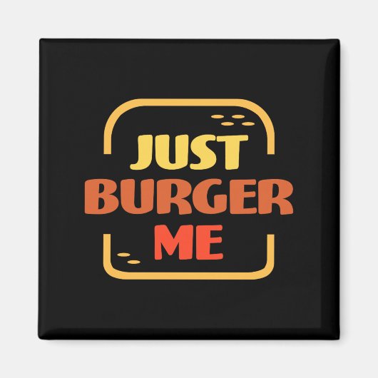 Burger Zomer BBQ Grillen Hamburger of Magneet (Voorkant)