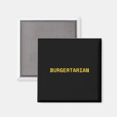 Burgeraar Grappig Foodie Burger Lover Hamburger C Magneet (Voorkant / Achterkant)