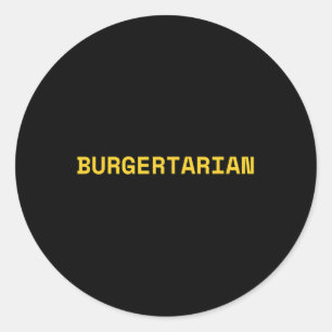 Burgeraar Grappig Foodie Burger Lover Hamburger C Ronde Sticker