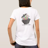 Burgeraroma's Kookpot-chef-cateringkaart T-shirt (Achterkant)