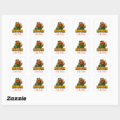 🍔 Burgerbezorgers Teamuniform Kleding 🚚 Vierkante Sticker (Vel)