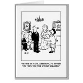 Burgerbruiloft bij een Kantoor van de griffie (Voorkant)